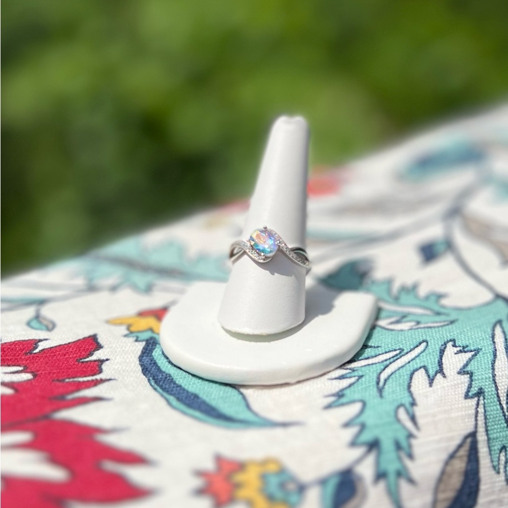 925 Aurora Borealis Ring